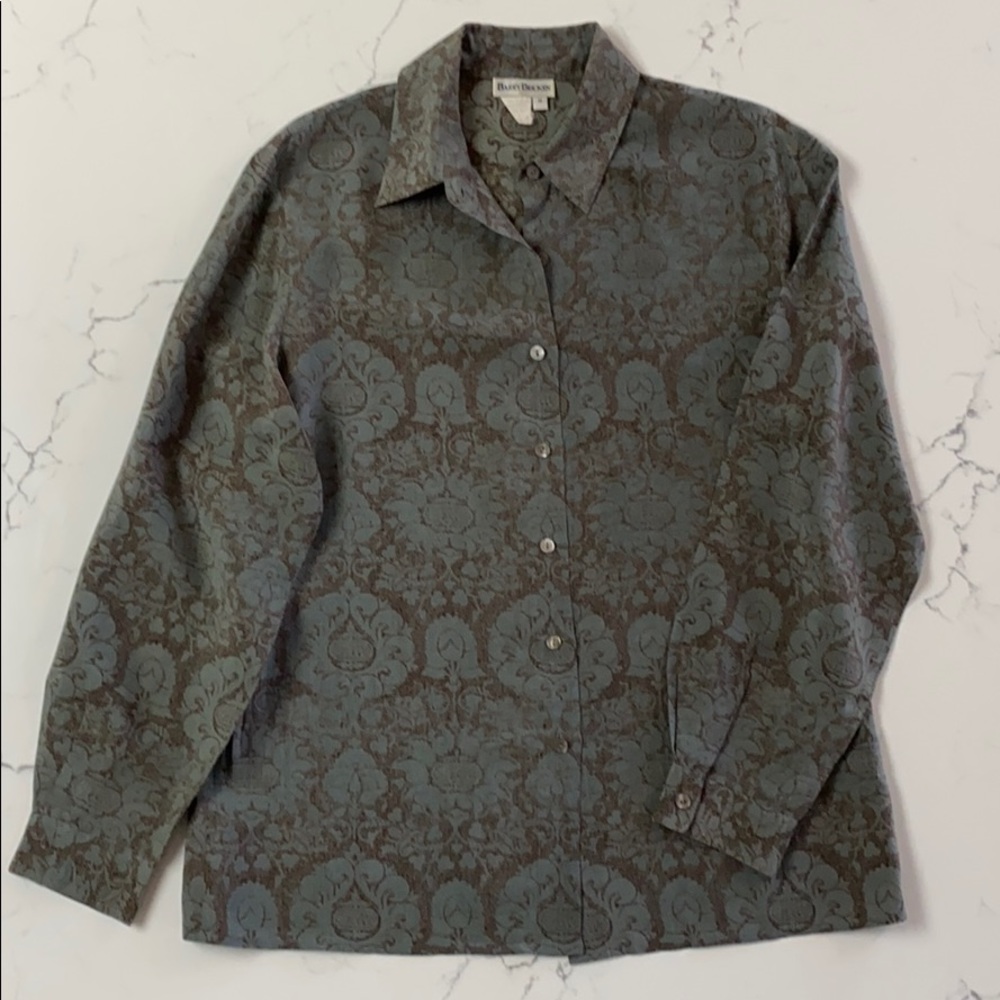Barry Bricken silk long sleeve blouse